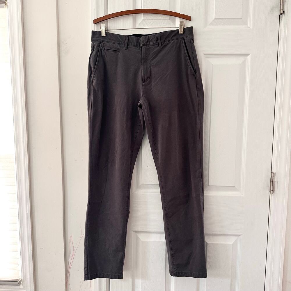 J. Crew Oarsman 770 Dark Gray Tech Pant Cotton Nylon 33 Waist AW006